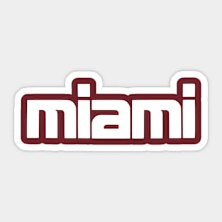 Miami Sticker